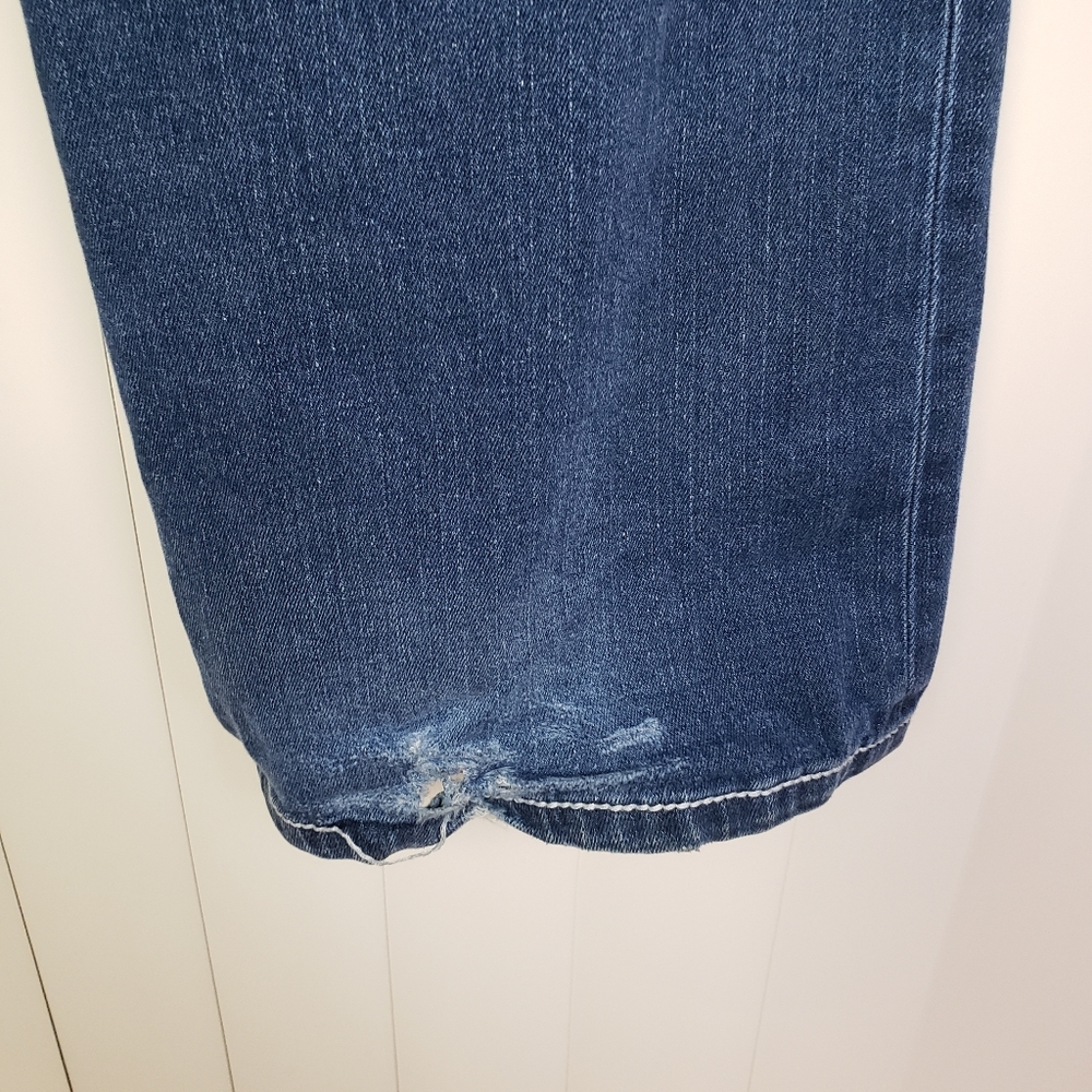 Harley-Davidson Blue Straight Leg Mid Waisted Jeans Size 12 - Picture 3 of 10